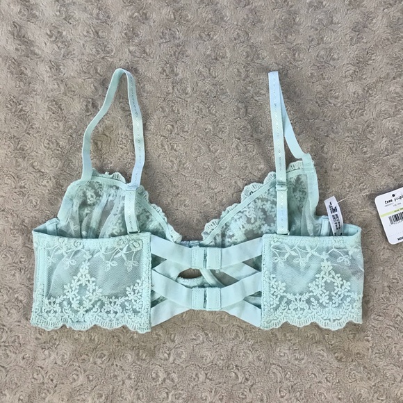 Free People Daydreamer Lace Bra Ice Fog Blue - Picture 5 of 7